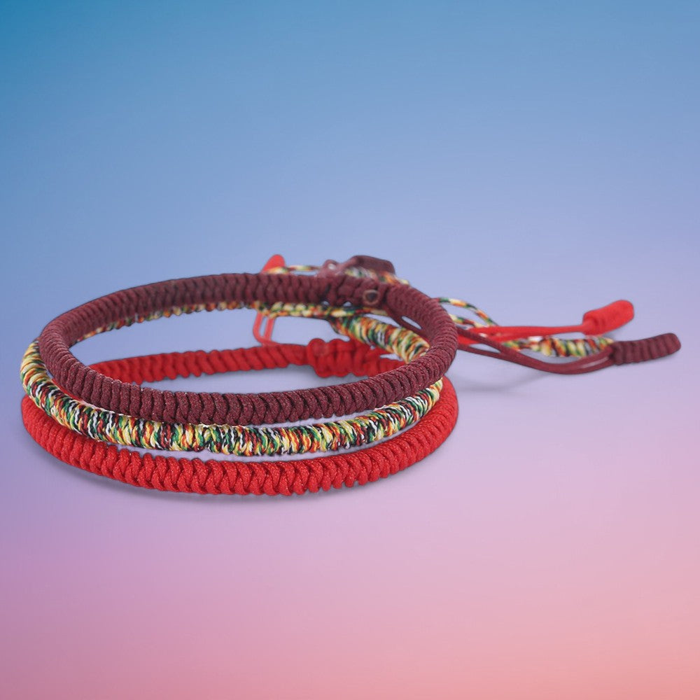 Attract Luck: Tibetan Knot Buddhist Lucky Bracelet