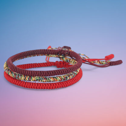 Attract Luck: Tibetan Knot Buddhist Lucky Bracelet