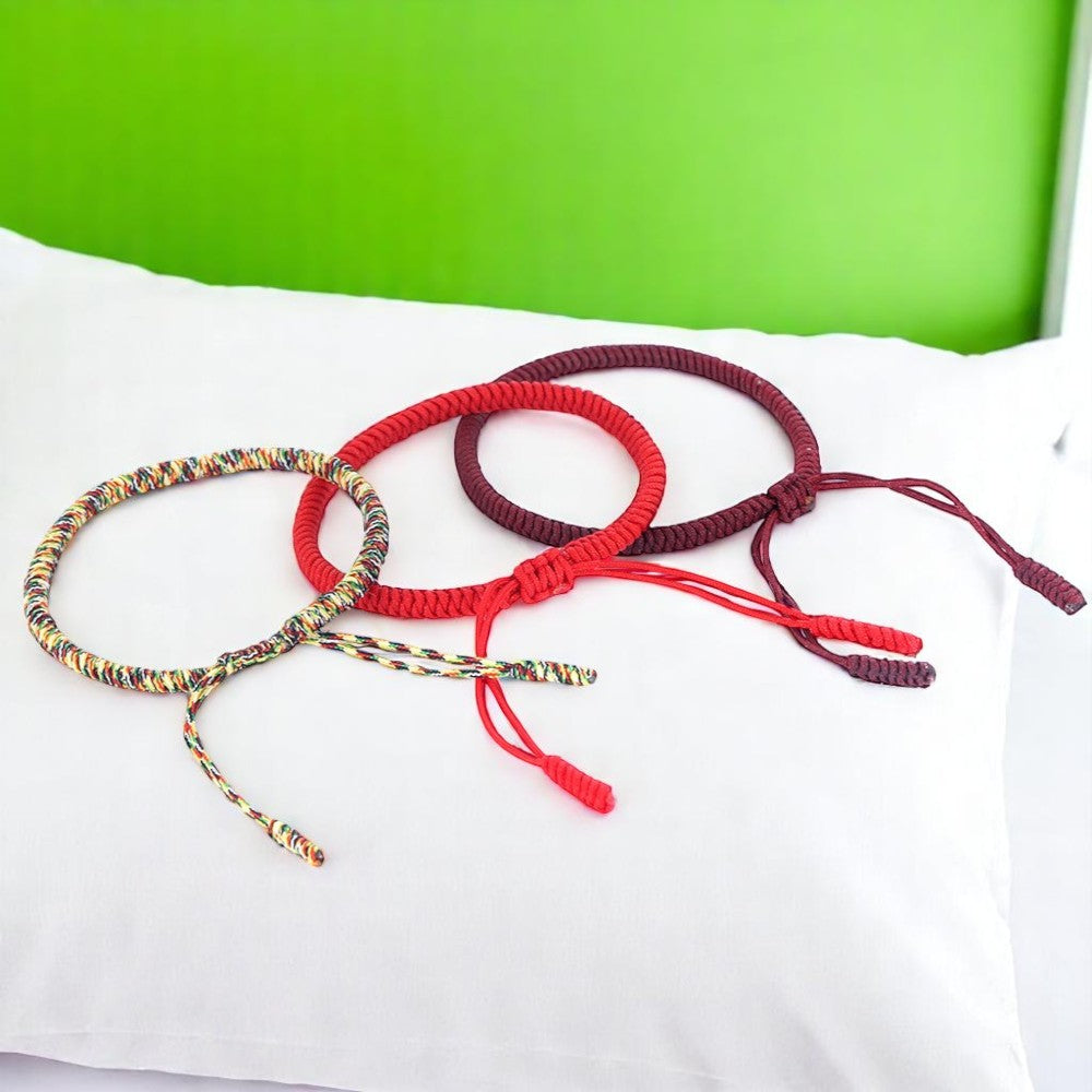 Attract Luck: Tibetan Knot Buddhist Lucky Bracelet