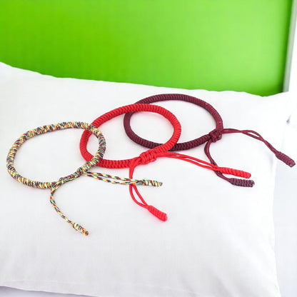 Attract Luck: Tibetan Knot Buddhist Lucky Bracelet