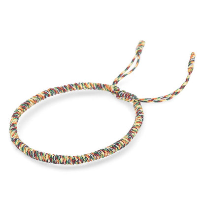 Attract Luck: Tibetan Knot Buddhist Lucky Bracelet