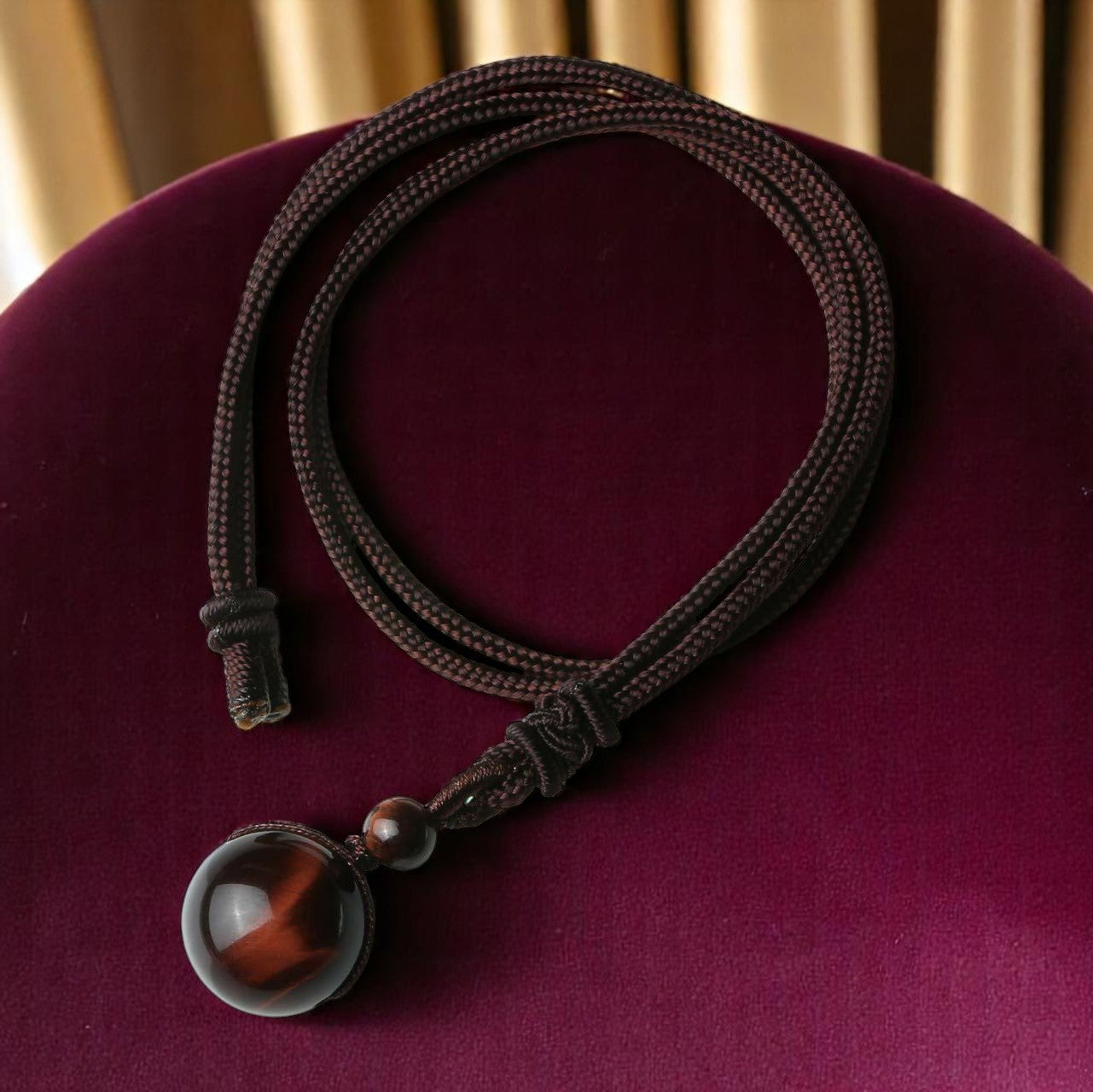 Protection: Tibetan Tiger's Eye Protection Necklace